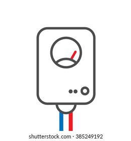 Water boiler. Energy efficiency icon. 
