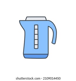 Water boiler Icon in color icon, isolated on white background 