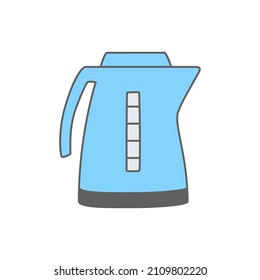 Water boiler Icon in color icon, isolated on white background 