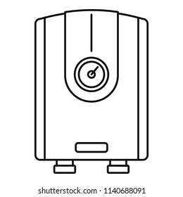 Water boiler icon. Outline illustration of water boiler vector icon for web design isolated on white background