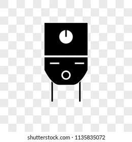 Water boiler vector icon on transparent background, Water boiler icon