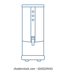 Water Boiler Vector Line Icon