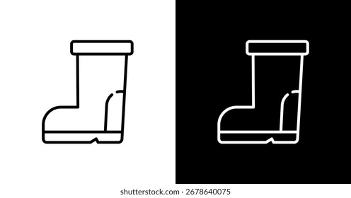 Water Boots Icon Set Multiple Style Collection