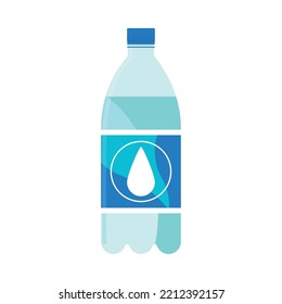 water bottle beverage icon isolated
