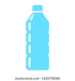 Water bottle blue vector icon isolated on white background