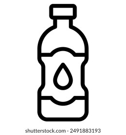Water Bottle camping holiday icon illustration