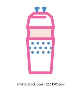 water bottle color icon vector. water bottle sign. isolated symbol illustration