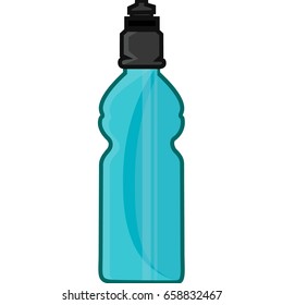 Water bottle colored vector icon