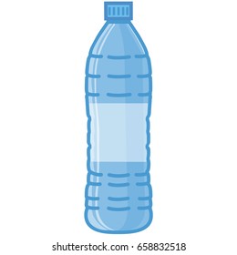 Water bottle colored vector icon