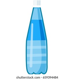 Water bottle colored vector icon