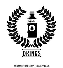 water bottle concept, vector illustration 10 eps graphic. 