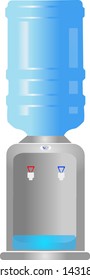 Water bottle cooler in vector