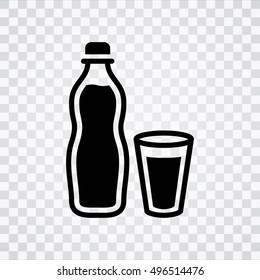 water bottle and cup icon