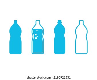 Water bottle design illustration collection