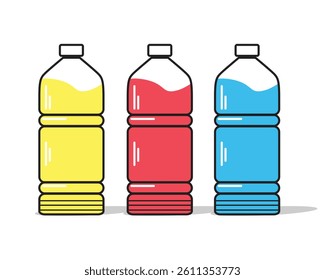 water bottle design simple icon 