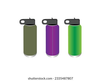 Vector de diseño de botellas de agua e Ilustración. Arte vector.