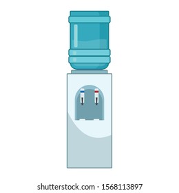 water bottle dispenser icon over white background, vector illustration