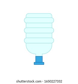 fondo blanco del dispensador de botellas de agua, vector de icono