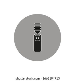 water bottle dispenser white background, icon vector