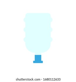 water bottle dispenser white background, icon vector