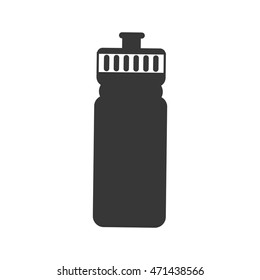 water bottle drink beverage fresh icon. Flat and Isolated design. Vector illustration