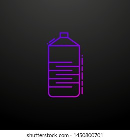 Water bottle dusk nolan icon. Elements of drinks and beverages set. Simple icon for websites, web design, mobile app, info graphics