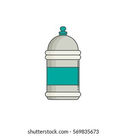 Water bottle. Flat design