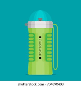 Water bottle. Flat design. Vector illustration - EPS 10.