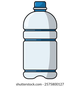 Water bottle flat icon, water bottle clip art, bottled mineral water, drinking water bottle vector illustration