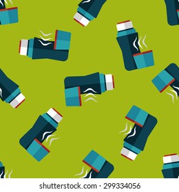 Water bottle flat icon,eps10 seamless pattern background