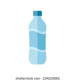 Water bottle - flat style icon on white background vector illustration for website, mobile application, presentation, infographic. Concept sign. Graphic design element. 