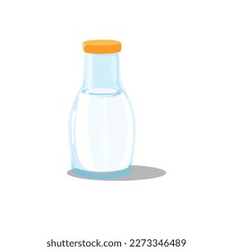 Water bottle flat style set