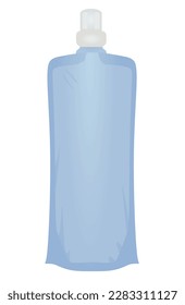 Water bottle foldable, vector illustration