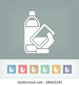Water bottle icon