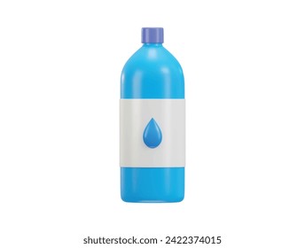 water bottle icon 3d render