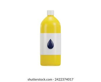 Icono de botella de agua 3d