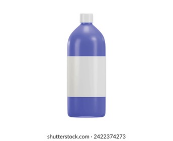water bottle icon 3d rendering vector illustration