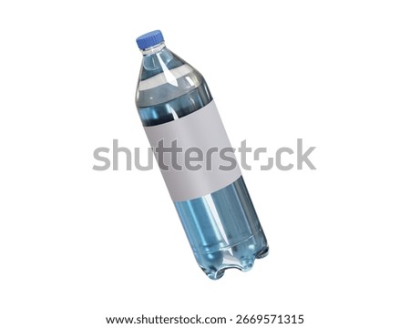  Water bottle icon 3d rendering illustration