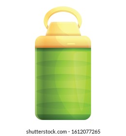 Water bottle icon. Cartoon of water bottle vector icon for web design isolated on white background