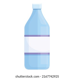 Water bottle icon cartoon vector. Mineral plastic. Glass drink