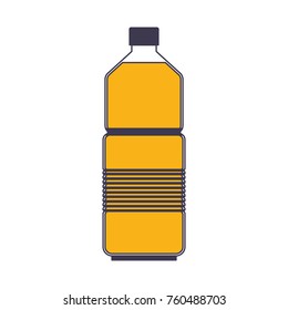 water bottle icon in color sections silhouette