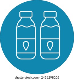 Diseño Del Icono De La Botella De Agua Para Uso Personal Y Comercial