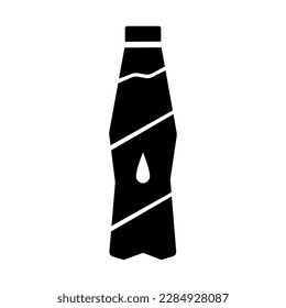 Water bottle icon design vector template 
