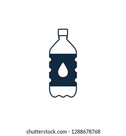 Water Bottle Icon Drink symbol Company Logo Template