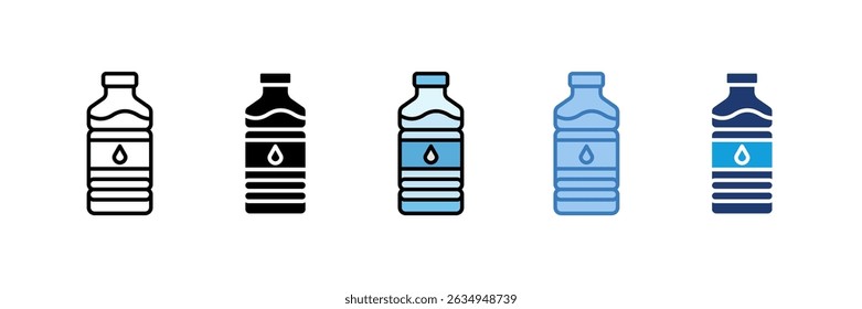 Wasserflaschen-Icon-Element für Design