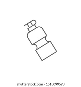 Water bottle icon. Element of swimming poll thin line icon