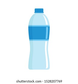 Water bottle icon. Flat illustration of water bottle vector icon for web design
