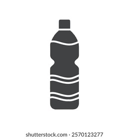 water bottle icon Flat logo set collection