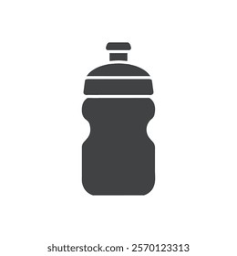 water bottle icon Flat logo set collection