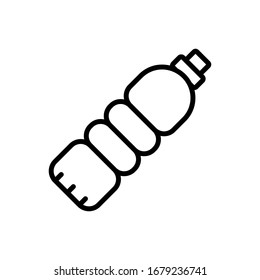 Wasserflasche-Symbol. Flache Vektorillustration auf weißem Hintergrund.